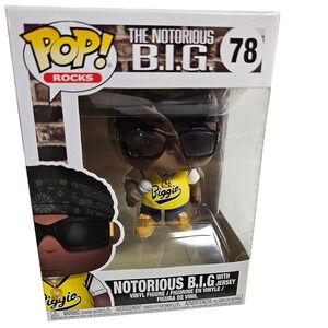 Funko Pop Rocks Notorious B.I.G. with Jersey Vinyl Figure 78 Biggie Smalls